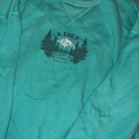 American Eagle Outfitters Oversized Crewneck Swearshirt Women’s XS - Picture 2 of 4